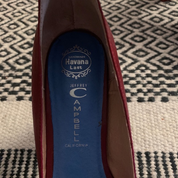 Jeffrey Campbell Ankle Strap Platforms - 9 oxblood red - Picture 2 of 4